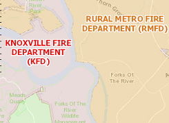 Fire Districts Map Theme in KGIS Maps